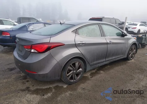 2014 Hyundai Elantra Limited из США, поврежденный, VIN 5NPDH4AE5EH473219